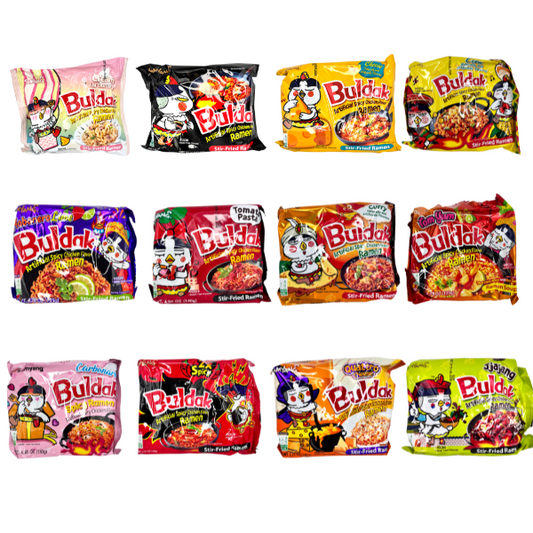 Korean Buldak Ramen Varieties Set, 10 Flavors